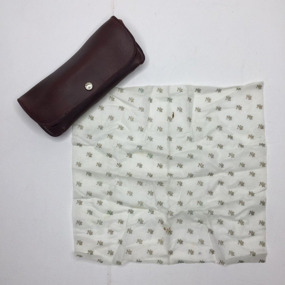 Vintage Nikon Womens Bifocal Reading Glasses NK Yellow Brown Case Cleaning Cloth - Picture 10 of 14